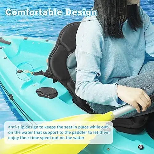 Kayak Seat Thickened Padded Kayak Seat Extra Thick Padded Sit-On-Top Canoe Seat Cushioned