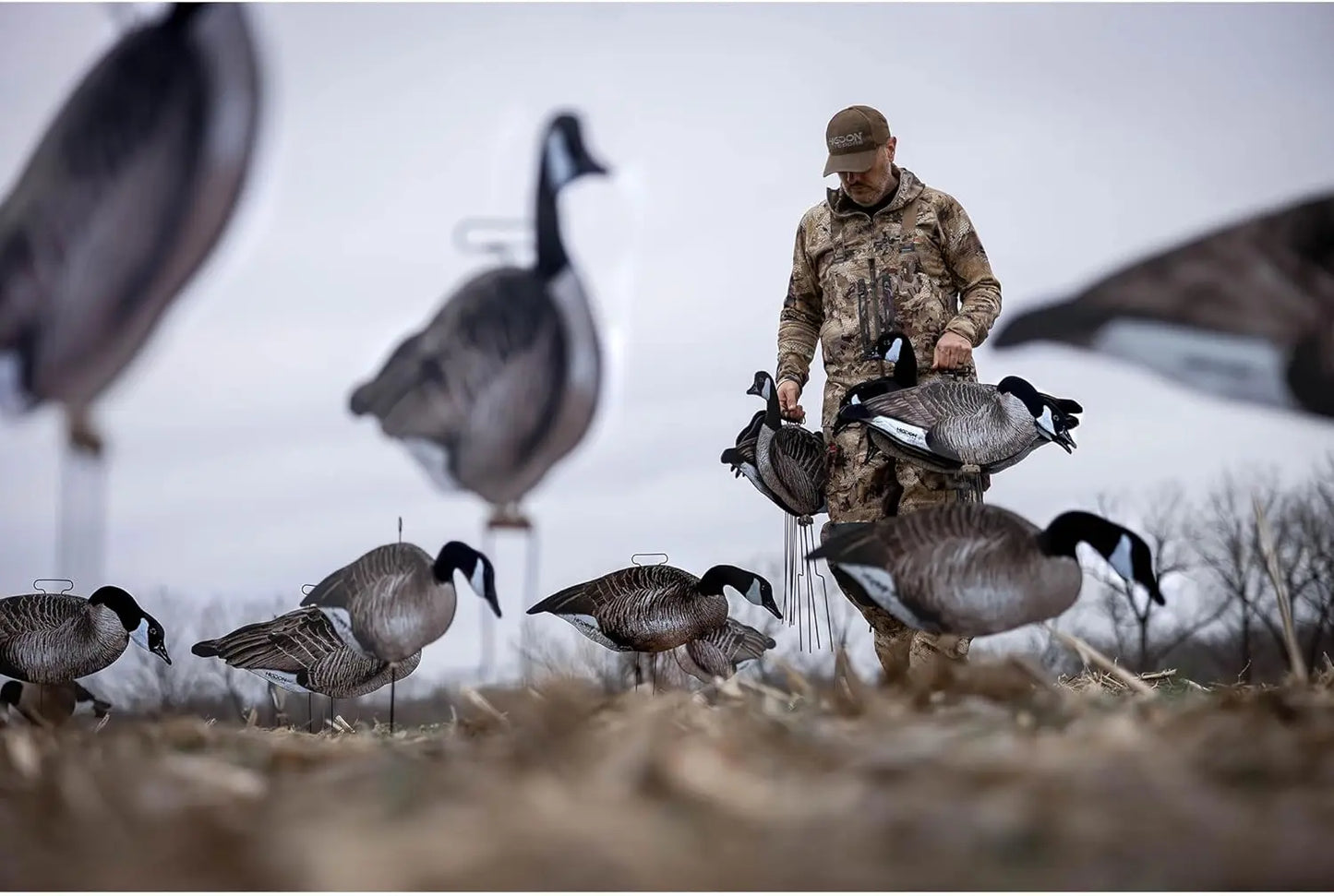 Outdoors Flats Motion Silhouette Canada Goose Decoys, 12-Pack