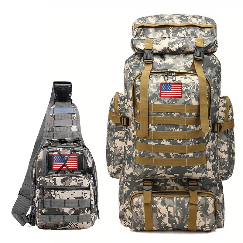 Combination of ultra-large capacity backpack