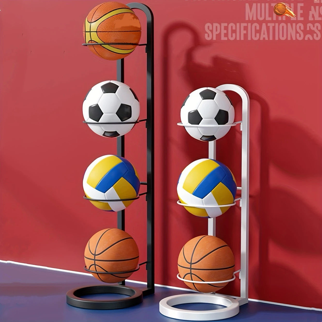 Indoor Children Basketball Storage Rack