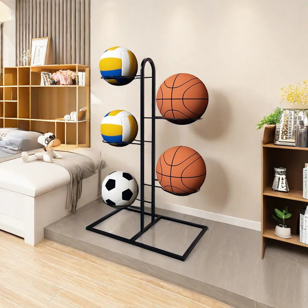 Indoor Children Basketball Storage Rack