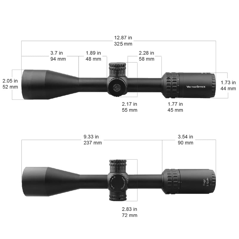 Vector Optics Official Hugo 3-12X44