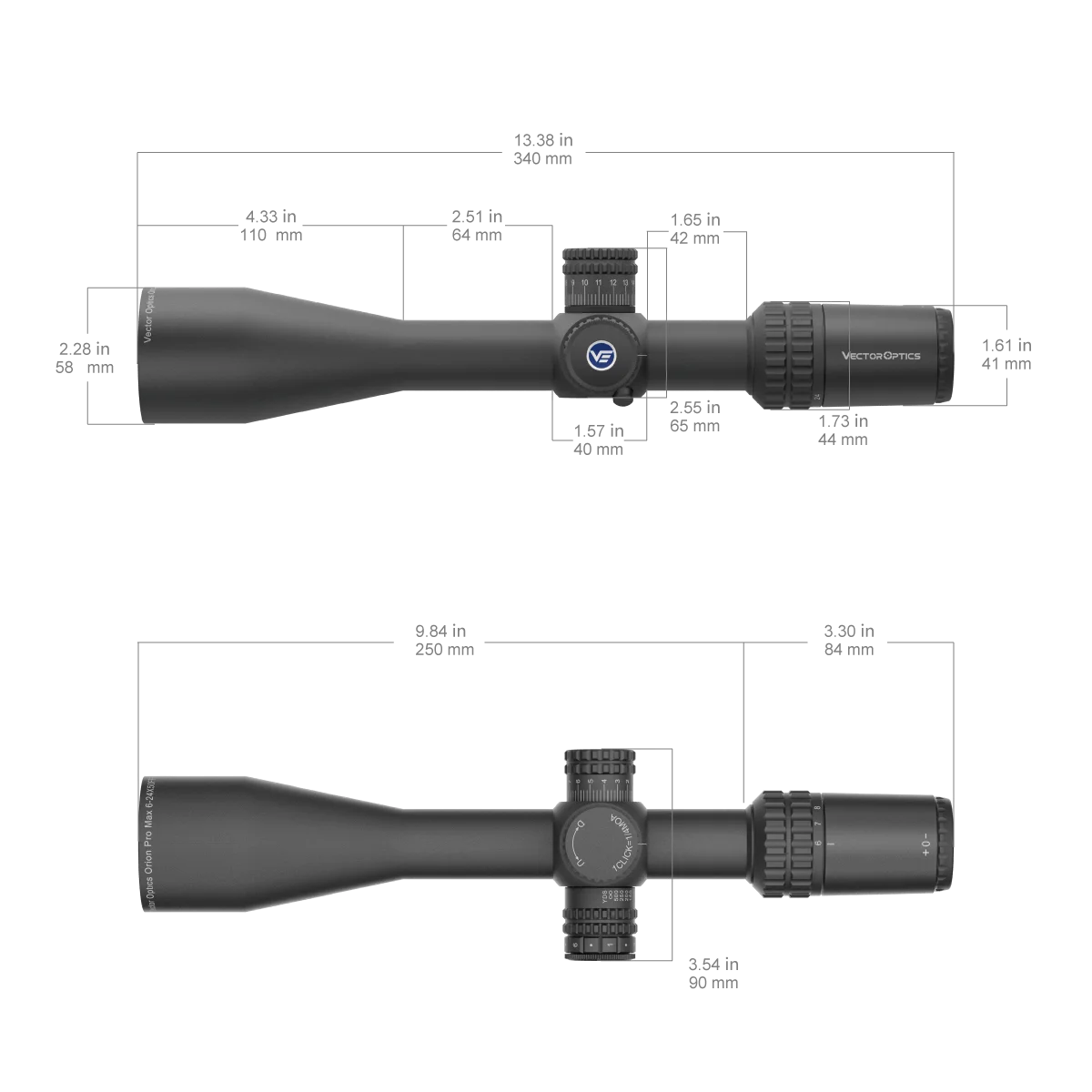 Vector Optics Orion 6-24x50 FFP Tactical Riflescope Optical Scopes For Long Range Shooting