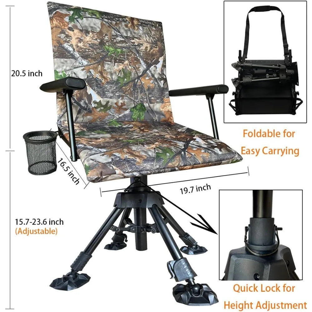 Silent Swivel Stable Portable Ground Folding