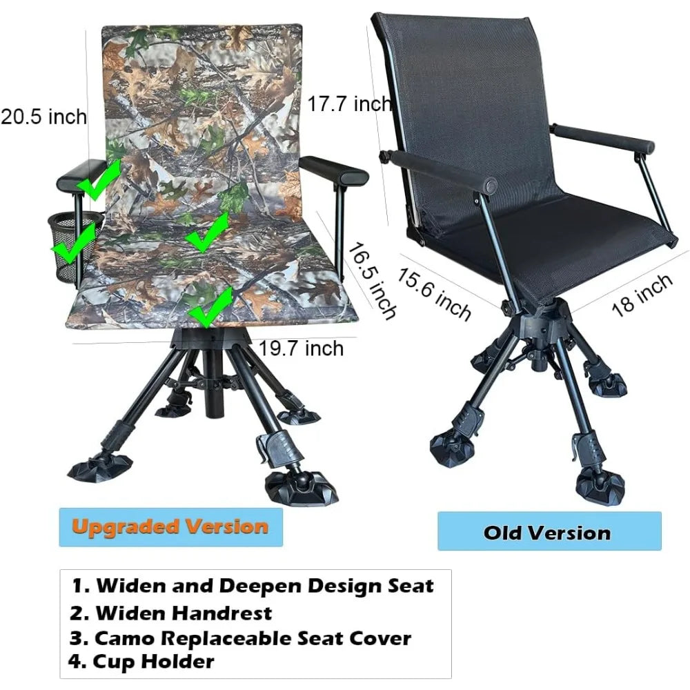 Silent Swivel Stable Portable Ground Folding