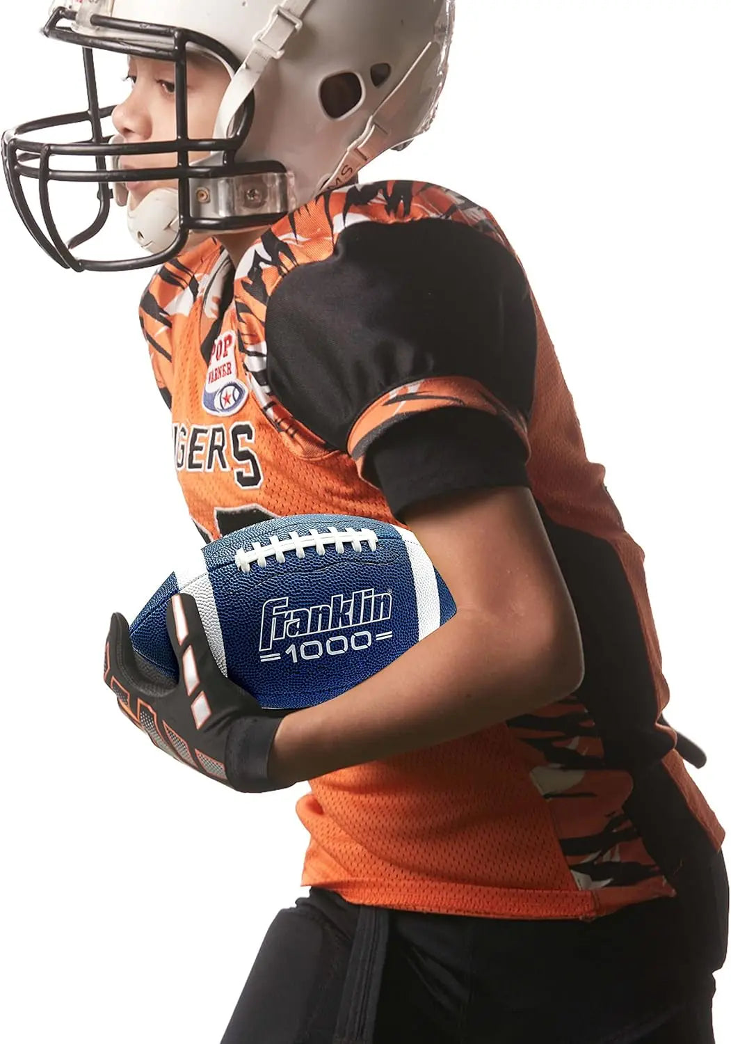 Franklin Sports Youth Footballs - Junior + Pee Wee Kids Footballs