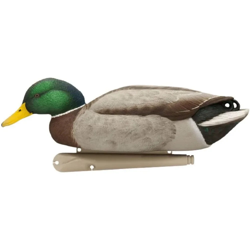 Topflight Backwater Mallards Durable Ultra Realistic Floating Hunting Decoys, easy to use，Pack of 6