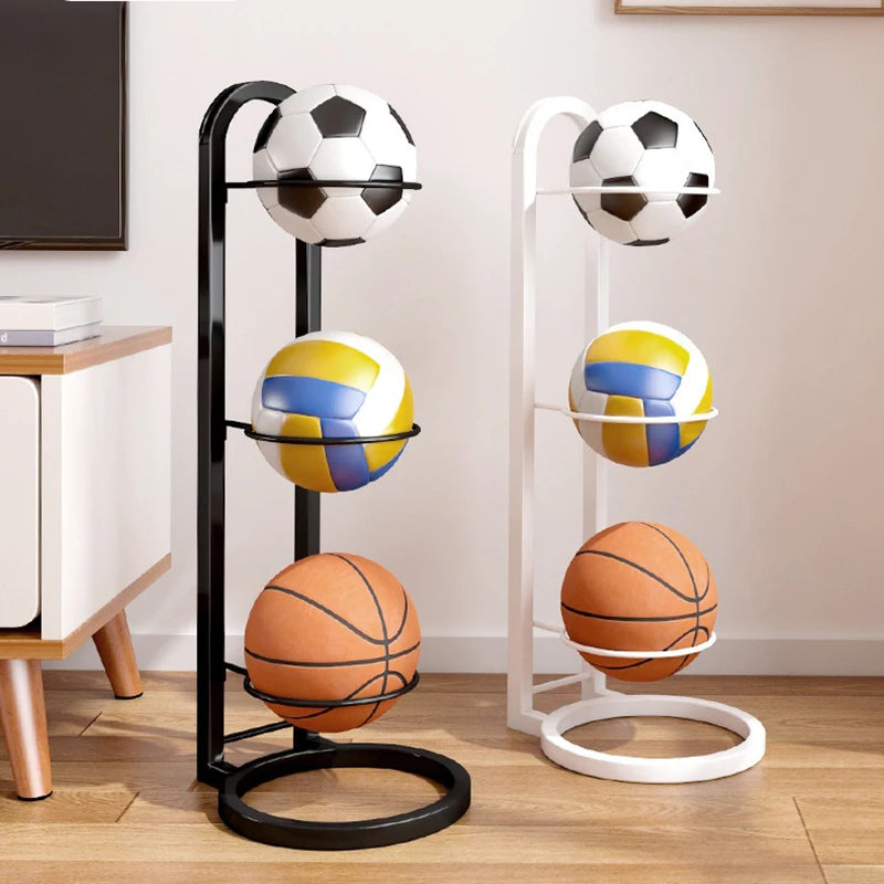 Indoor Children Basketball Storage Rack