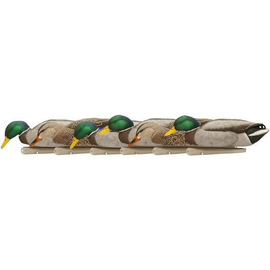 Topflight Backwater Mallards Durable Ultra Realistic Floating Hunting Decoys, easy to use，Pack of 6