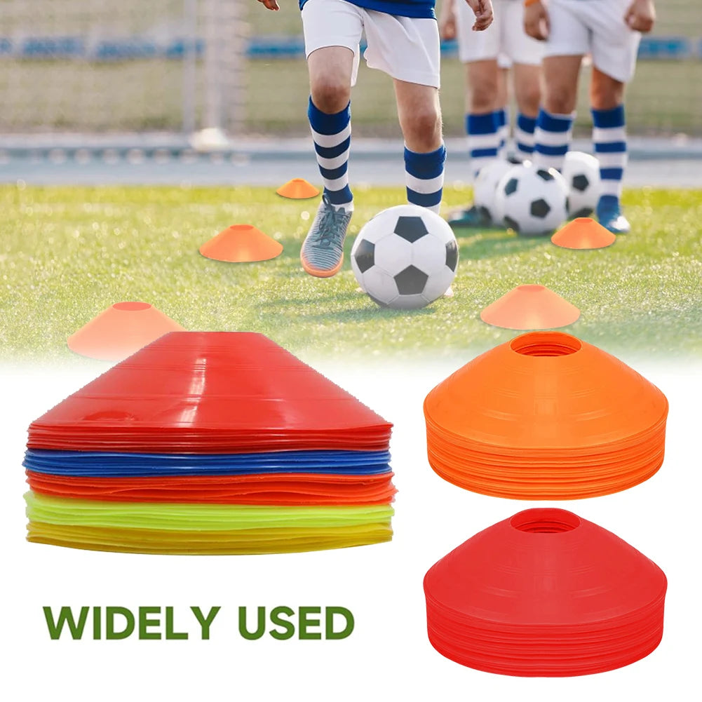 35Pcs Soccer Practice Cones with Carry Bag Footbal  Agility Disc Cones for Indoor Outdoor Training