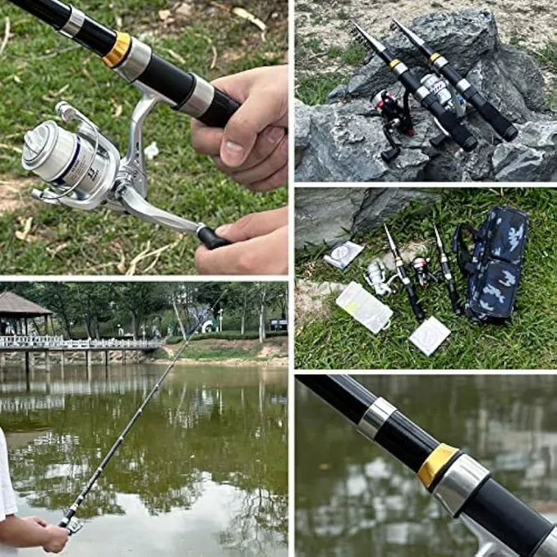 Telescopic Fishing Rod Reel Combo