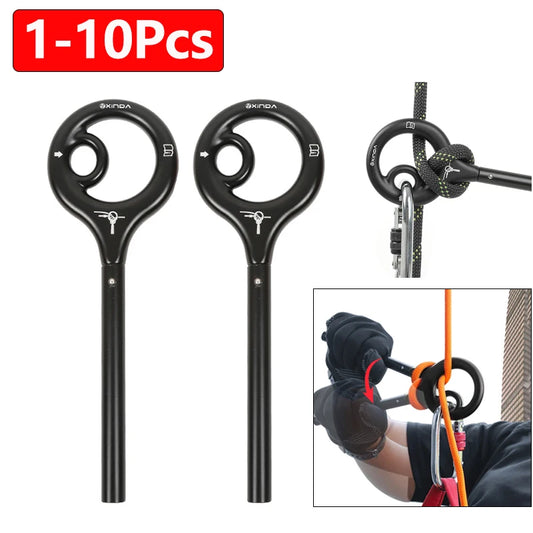 1-10Pcs Rock Climbing Descender 150kg Rock Climbing Cable Descent Device