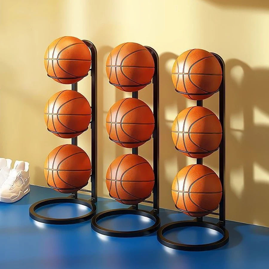 Indoor Children Basketball Storage Rack