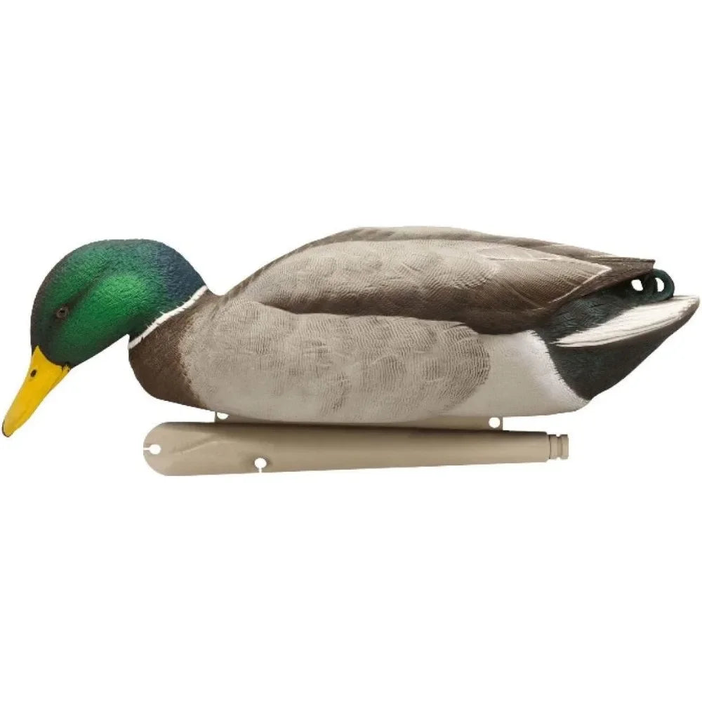 Topflight Backwater Mallards Durable Ultra Realistic Floating Hunting Decoys, easy to use，Pack of 6