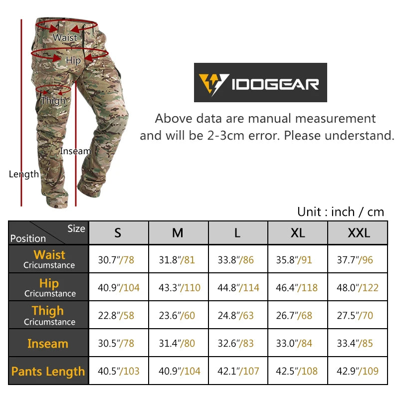 Tactical Pants Multi-camo Combat Pants Outdoor Sports Slim Fit